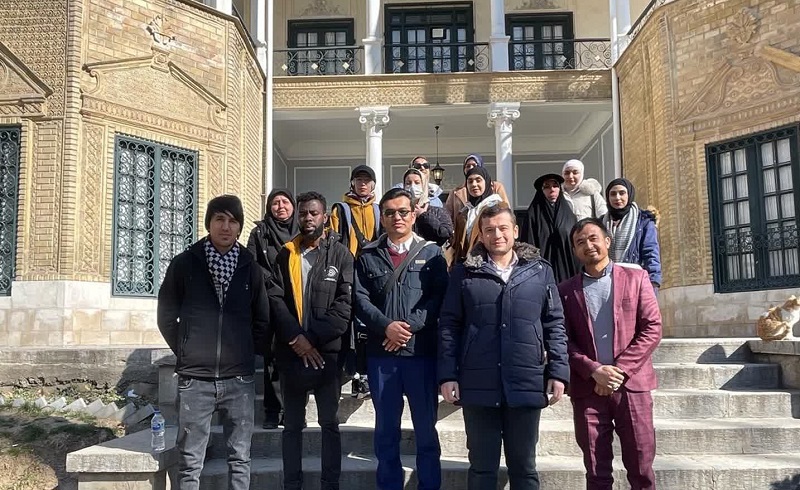 International students visited the Niavaran historical and cultural complex