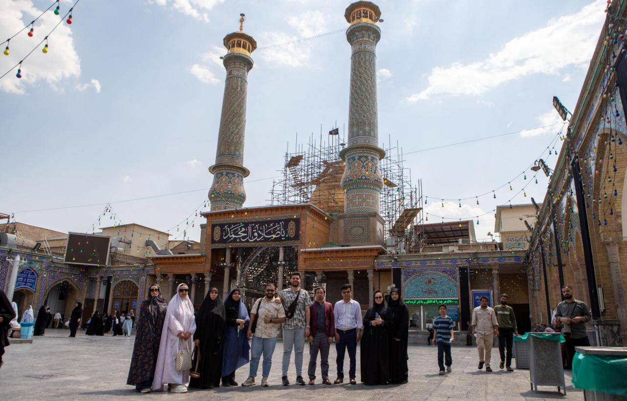 نخستین بازدید زیارتی-سیاحتی سال ۱۴۰۴ دانشجویان بین‌الملل دانشگاه تربیت مدرس